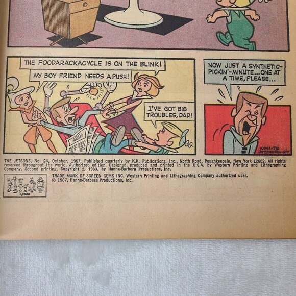 Jetsons 24 Gold Key Comics 1967 7.0 FN/VF Hanna-Barbera TV Classic - Picture 4 of 16